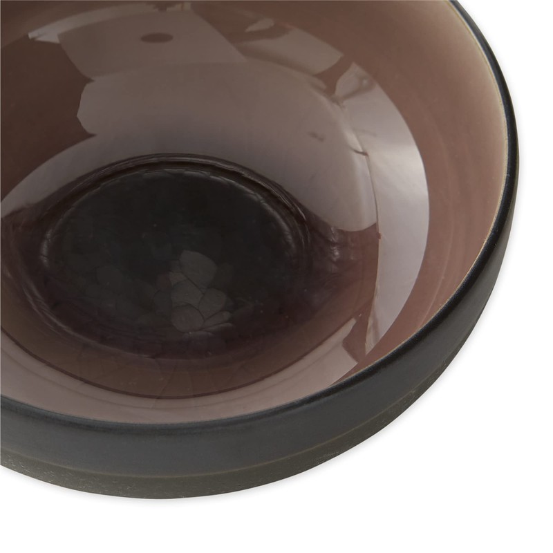 RSVP International Japanese Crackle Glaze Ceramic Bowl Set Dishwasher Safe,