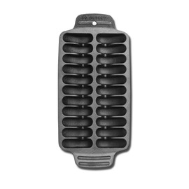 Outset 76375 Shrimp Cast Iron Grill and Serving Pan , Black