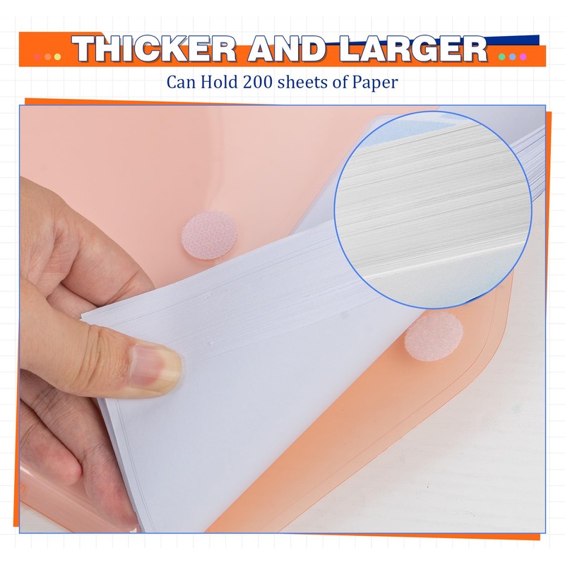 Agoer Document Folder A4 with Index, 16 [Opening Top] Document