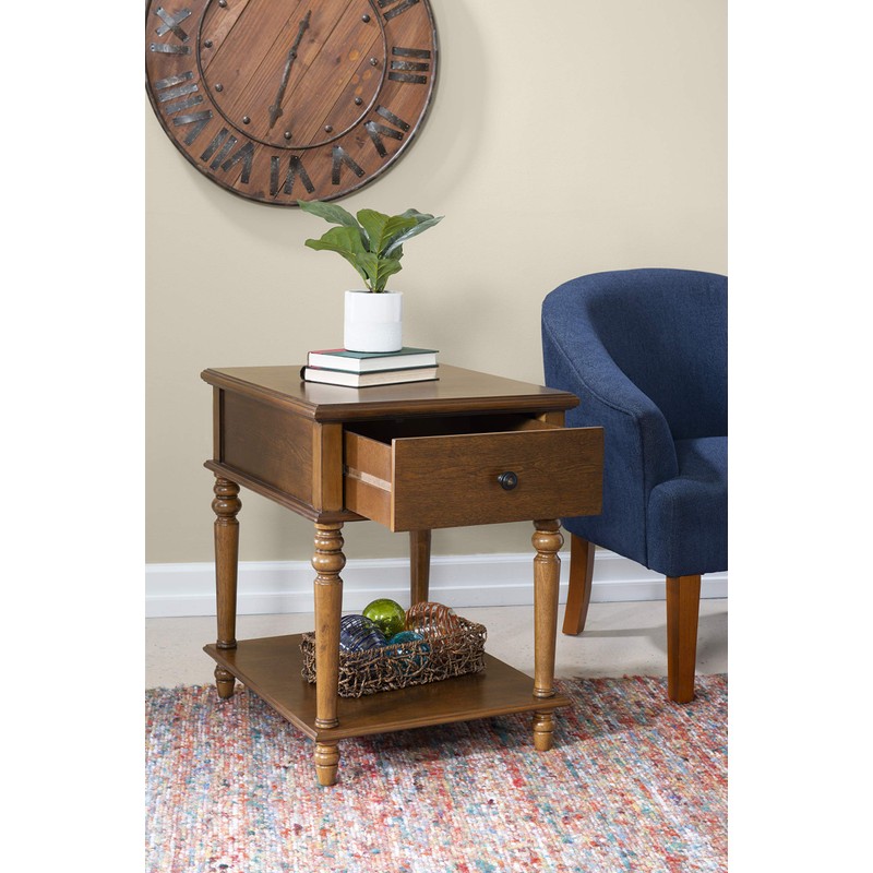 Powell Hazelnut Modern Classic Side Vivian Table