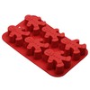 Silicone Gingerbread Man Mold, 2 Pack 6-Cavity Christmas Tray Baking