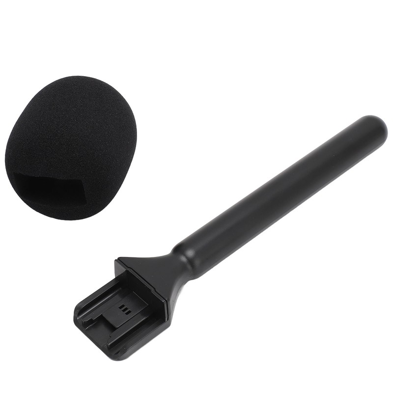 Wireless Mic Handheld Adapter with Windshield Foam Lightweight Interview Microphone