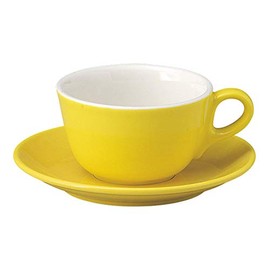 Koyo Pottery KT-701355 Cup & Saucer Selection Mare Yellow