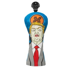 Golf Club Covers Funny Golf Driver Cover Fairway Wood Headcover Hybrid Headcover Leather Golf Headcovers for Protect Club Fits Most Brand(for Hybrid)