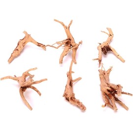 PurYupearl 1Pcs Natural Aquarium Driftwood Branches Wood Aquarium Trunk Driftwood Tree Fish Tank Log Decoration Plant Stump, Aquarium Décor Thematic Ornaments ，Assorted Coral OrnamentsSize (8-10cm)