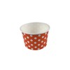 MMvolesy 6oz Orange Ice Cream Cups, Disposable Dessert Cups, Ice
