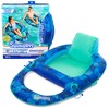 Swimways Elite Spring Float Recliner Pool Lounger, Inflatable Pool Floats