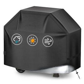 HAZBEN Perfect Grill Cover for Outdoor Grills Waterproof Rip-Proof Weather Resistant for Reliable Protection Griddle Cover Easy to Clean Adjustable Hem Drawstring Fade Resistant (44 inch)