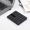 SurnQiee Teclado numérico inalámbrico, almohadilla numérica recargable de 2,4 G,
