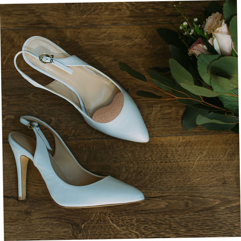 Baluue 2pairs Beige Anti- Forefoot Mats Absorb Sweat High Heel