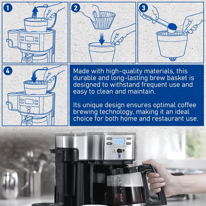 LEFITPA Replacement 990117900 Coffeemaker Brew Basket for Hamilton Beach 49980