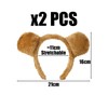 Pack of 2 Brown Bear Headbands, Performance Props, Animal Costume