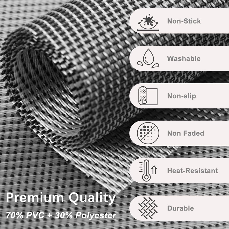 Terafeels 6 Pack Place Mats for Table – Durable and