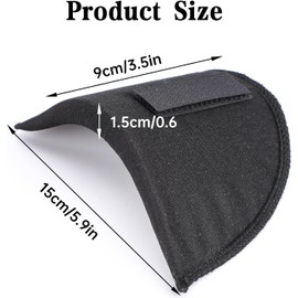 Non Slip Sewing Sponge Shoulder Pad, 2Pairs Non Slip Sponge Shoulder Pads,Covered Set-in Shoulder Pads Pad Sewing Foam Pad,Sewing Foam Pad Set-in Sponge Shoulder Pad,Set-in Sewing Sponge Shoulder Pad