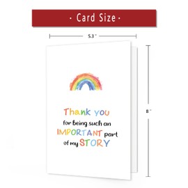 IDU Teacher Appreciation Cards，Thank You Gifts for Women Men， Appreciation Cards for Dad Mom Boss Coworker Mentor Coach，Thank You Card for Family Friends Bestie，Sweet Friendship Card for Him Her