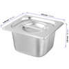 KOHAND 5 Set 1/6 Size Hotel Pans with Lid, 4