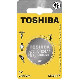 Toshiba CR2477 3V Lithium Coin Cell Child Resistant Blister Package (1 Battery)