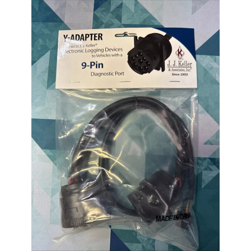 J.J. Keller 50101 ELD 9-Pin Y-Adapter Harness JBus 6-8 Electronic