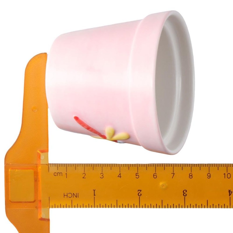 hobbyme Sunflowers Measuring Spoons and Cups Set, Cute Ceramic Measuring