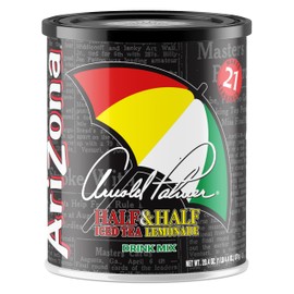 AriZona Arnold Palmer Half and Half - Sugar Sweetened Powdered Drink Mix - 20.4oz Canister, Makes 8 Quarts (Pack of 12)