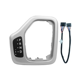 AUGREX Transmission Shifter Bezel with Harness Kit Fits for Jeep Cherokee 2014 2015 2016 2017 Replace 601-402 5YD27LS5AA 68413957AA (Upgrade Silver)