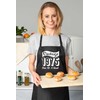 Print4U Vintage Birthday 1975 50th Birthday Funny Apron Novelty Baking