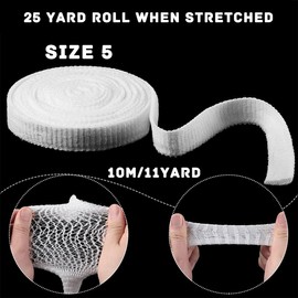Tubular Bandage Elastic Net Wound Dressing Elastic Dressing Retainer Tubular Stretch Elastic Gauze Bandages for Elbow Shank (1.5 Inch x 11 Yard)