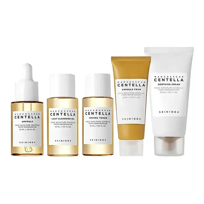 Skin1004 Facial Madagascar Centella Travel Kit 5 Piezas