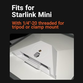 daboot Starlink Mini Mount Adapter with 1/4"-20 Threaded Plastic Mount Compatible with Tripods, RVs and Outdoor Setups, Lightweight and Easy to Install Starlink Mini Accessories