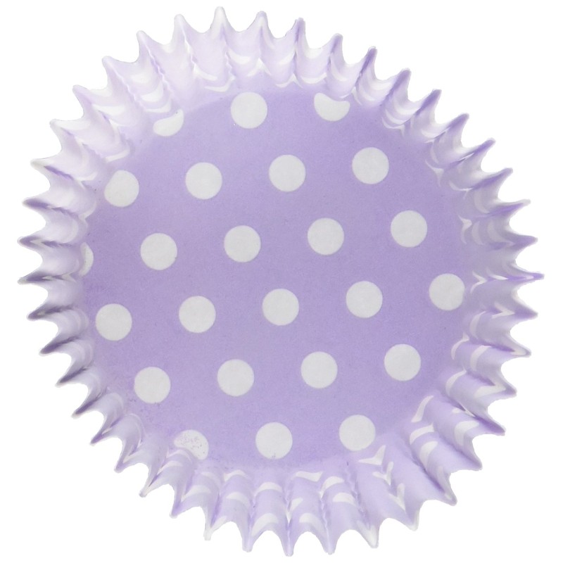 Holly Cupcakes 180 Excellent Quality Purple Polka Dot Muffin Cases