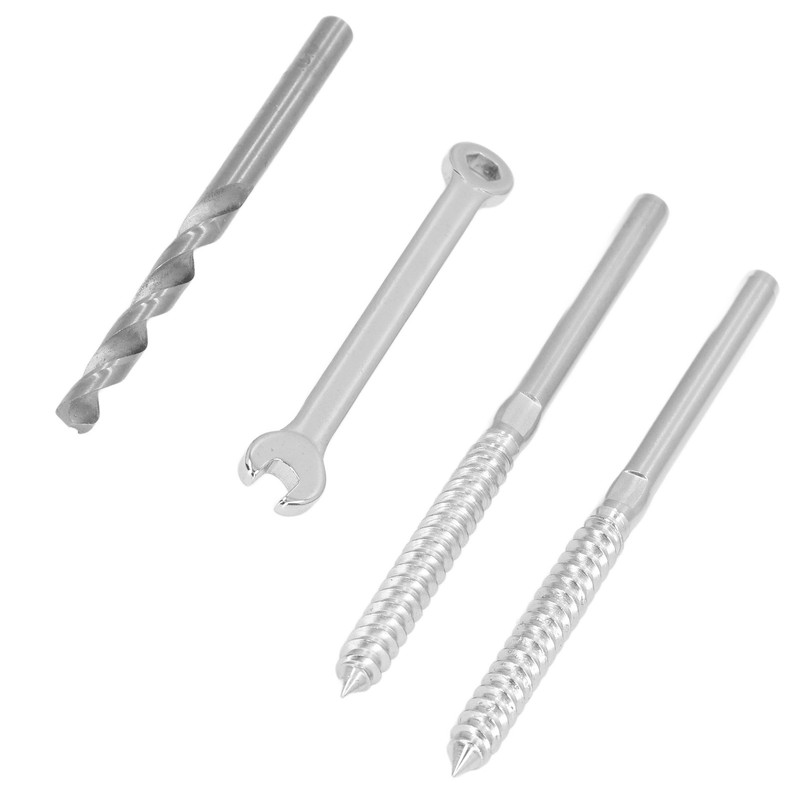 Swage Lag Screw Stainless Steel Left Right Thread Cable Railing