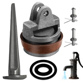 Ersatzteile für Schwengelpumpe Typ 75, mit Ledermanschette Dichtungsring Nasenstechventil Bolzen Satz Kolben Komplett, Handpumpen Typ 75 Ersatzteile, für Wasserpumpen Pumpendichtung, Gartenpumpe