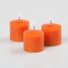 Set of 12 Orange Citrus Scented Richland Votive Candles and