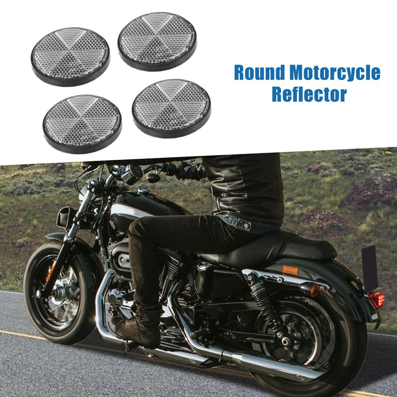 A ABSOPRO M6x1.0 Universal Screw Mount Reflective Warning Reflector for