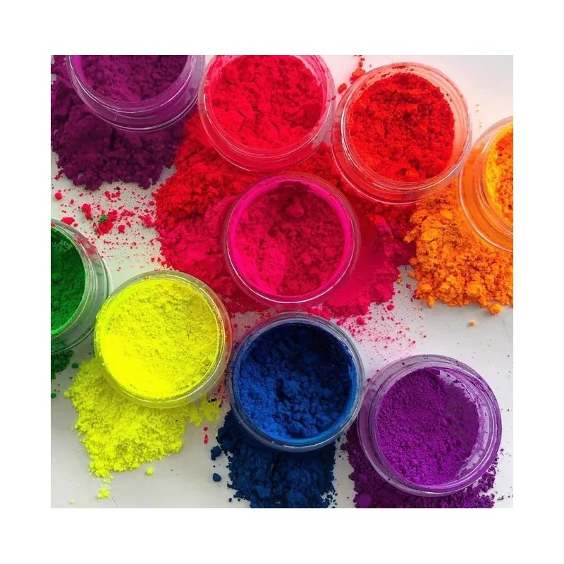 Xiaoya Sombras Para Ojos Maquillaje Pigmentos Uñas Neon 6 Colores