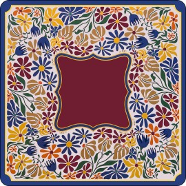 Painted Anti Slip Premium Smooth Movement Mahjong Tiles Mat Exquisite Decorative Artificial Leather Mahjong Table MatsColor: Multi Mat-36-PG
