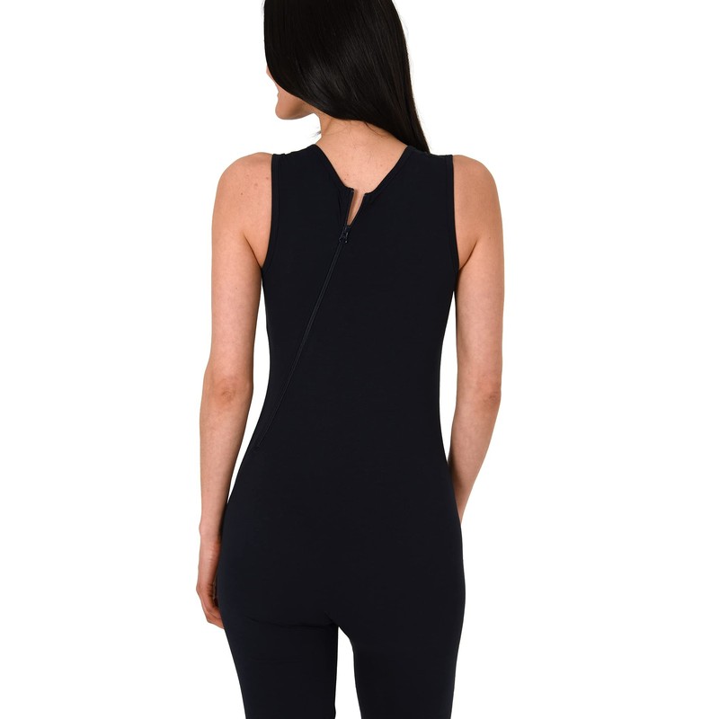 Normann Care Nursing Bodysuit Sleeveless Unisex Short Care Jumpsuit Sleeveless