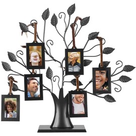 Photo Frame, Fashionable Metal Photos Frame Tree with Hanging Pictures Frames Home Decor.(6pcs)