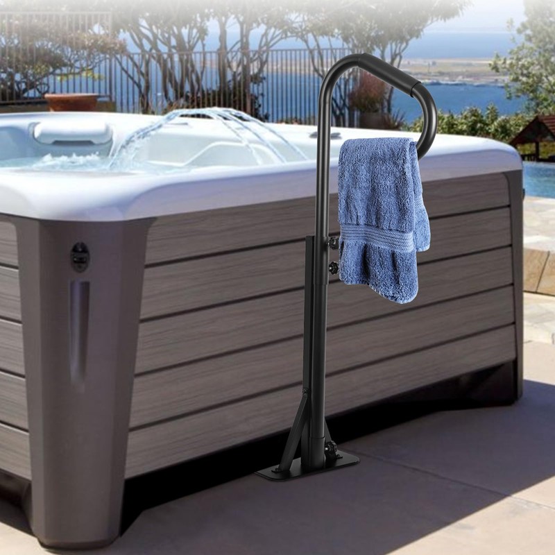 MERXENG Hot Tub Handrail, 360 Rotatable Spa Side Handrail with