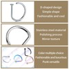 EHDWXVZM 8 Pieces Nose Piercing Ring Lip Piercing Ring D