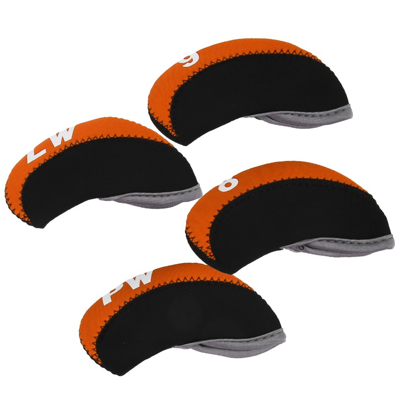 10Pcs/set Leather Golf Club Iron Head Covers Golf Putter Club