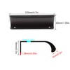 S-H KINHARD 2 Pcs Concealed Handle Pulls Drawer Curved Handle