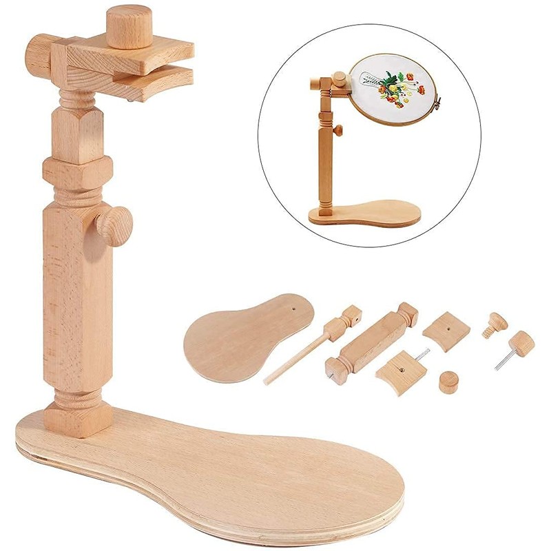 guofa Cross Stitch Stand, Embroidery Stand for Table, Embroidery Hoop
