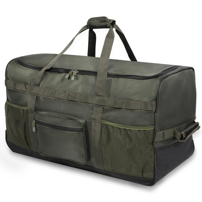 REDCAMP Foldable Duffle Bag with Wheels, 85L 1680D Oxford Large