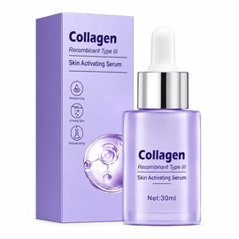 Sérum Facial de Colágeno Tipo III 30 ml | Suero Hidratante para Rostro | Textura Ligera de Rápida Absorción | Ayuda a Mejorar Elasticidad, Suavidad y Luminosidad | Uso Día y Noche (1)