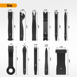 GOOACC 11 Kit de Herramientas de extracción automática de molduras sin tirones, Kit de Herramientas para Coche, Tablero de Audio, Panel de Puerta, Ventana, moldura de Ventana, Kit de Herramientas
