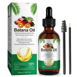 Batana Oil for Hair Growth - Pure Batana Hair Oil Organic Cold Press - Unrefined Raw Batana Oil for Anti Hair Loss, Eliminates Split Ends for Men & Women 2.02 Fl Oz