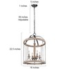 LNC Wood Chandeliers for Kitchen Island, Farmhouse Hanging Light Fixture