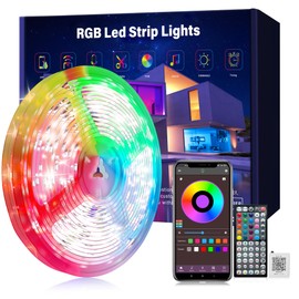 Ledagic Led Lights for Bedroom 50ft Music Sync Color Changing Led Strip Lights with Remote and App Control RGB Led Light Strip for Home Party Room Decor | Ledagic