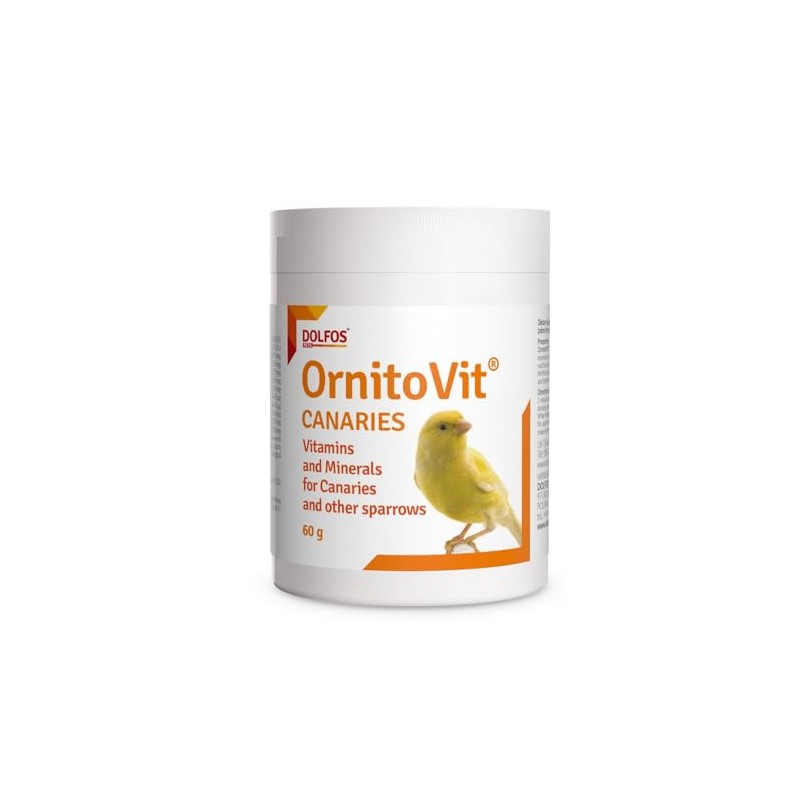 OrnitoVit Canaries 60g Zebra Finches Java Canaries Vitamins Minerals Amino